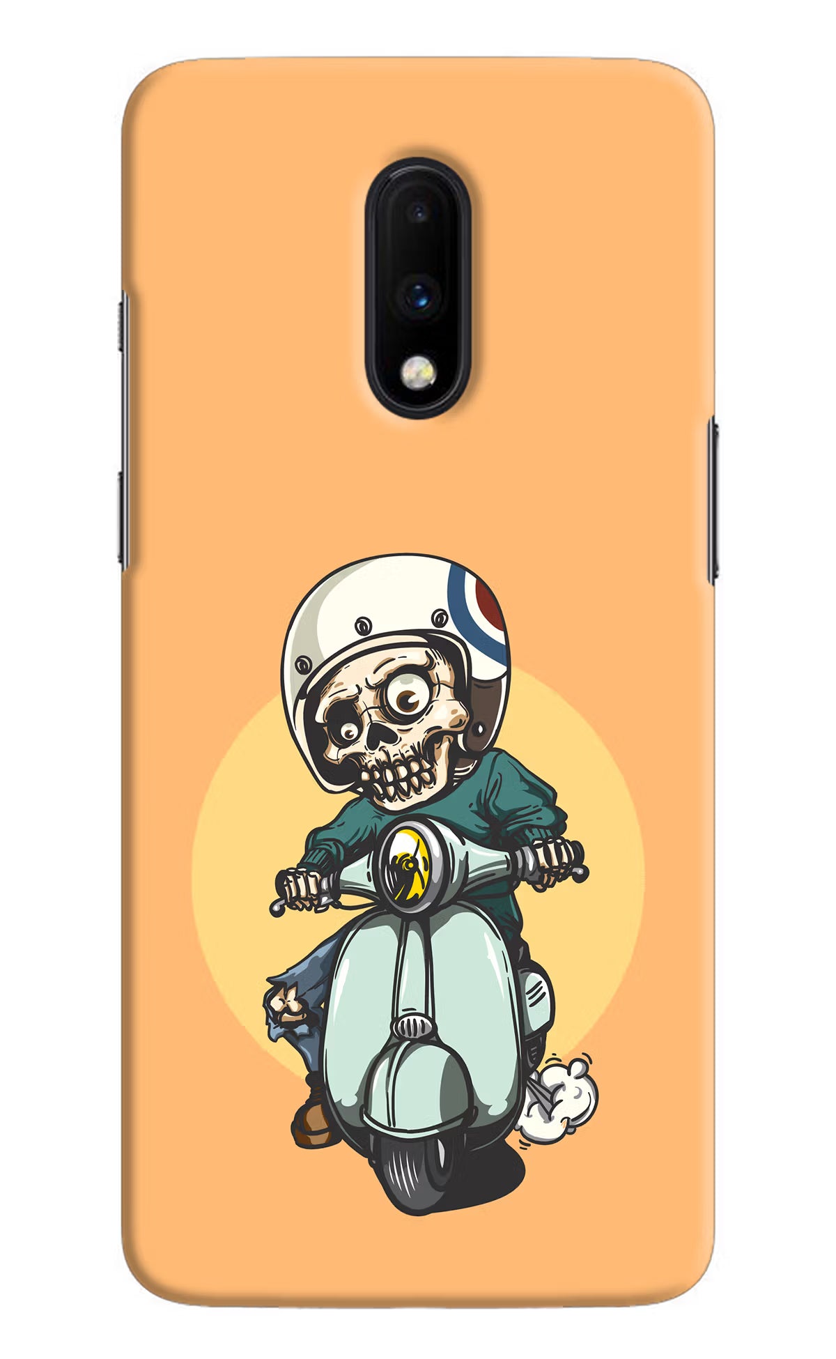 Undead Biker Oneplus 7 Hard Case Back Cover by Casekaro