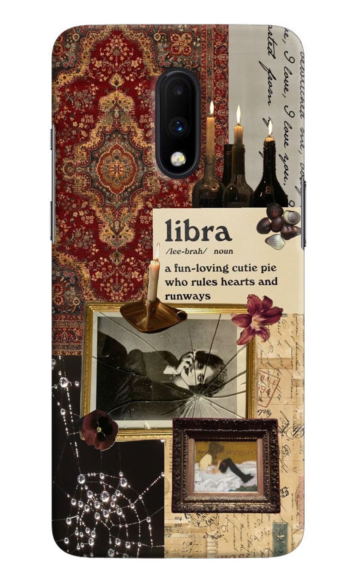 Libra Zodiac Oneplus 7 Hard Case Back Cover by Casekaro