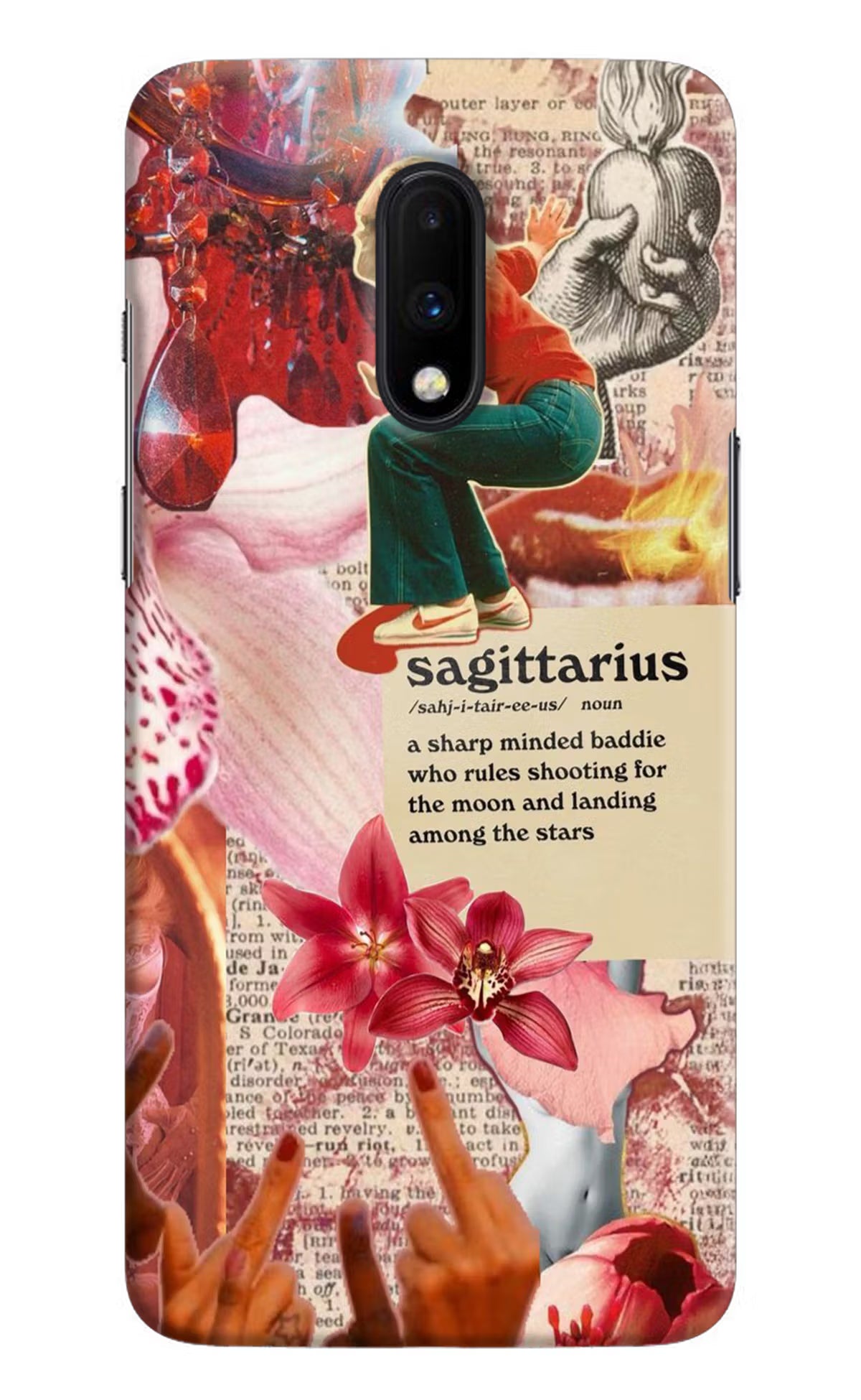 Sagittarius Zodiac Oneplus 7 Hard Case Back Cover by Casekaro