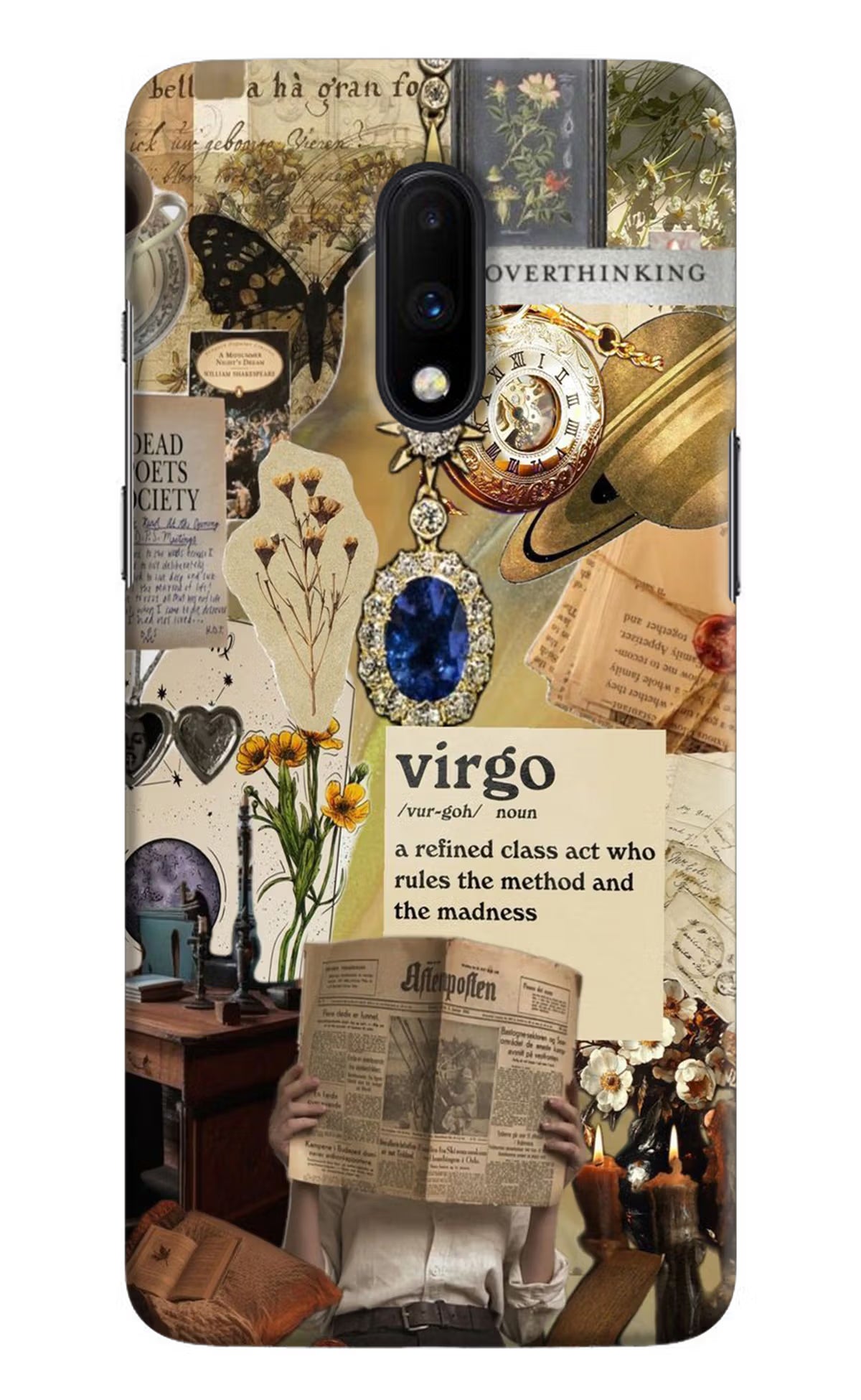 Virgo Zodiac Oneplus 7 Hard Case Back Cover by Casekaro
