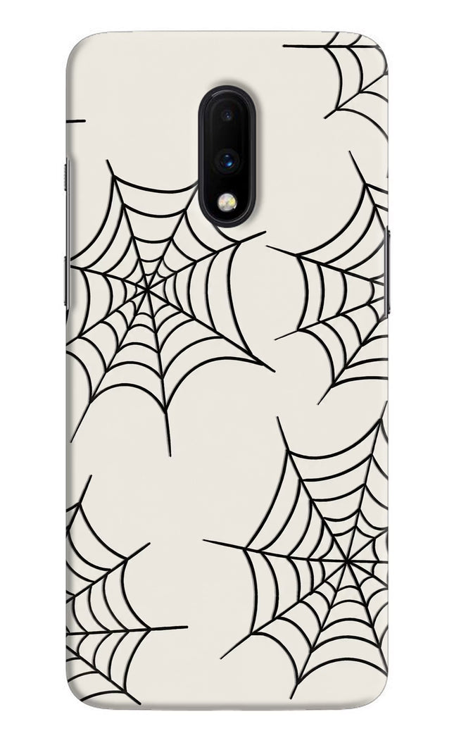 Spider Web Oneplus 7 Hard Case Back Cover by Casekaro