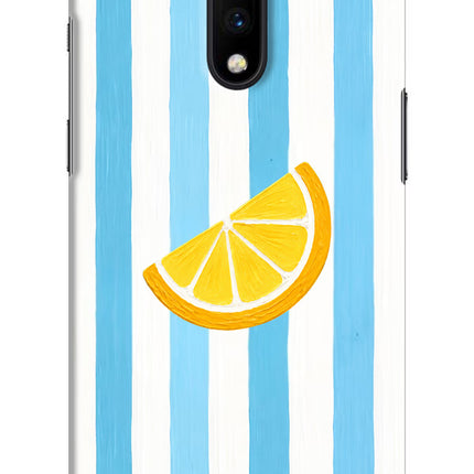Summer Lemon Oneplus 7 Hard Case Back Cover by Casekaro