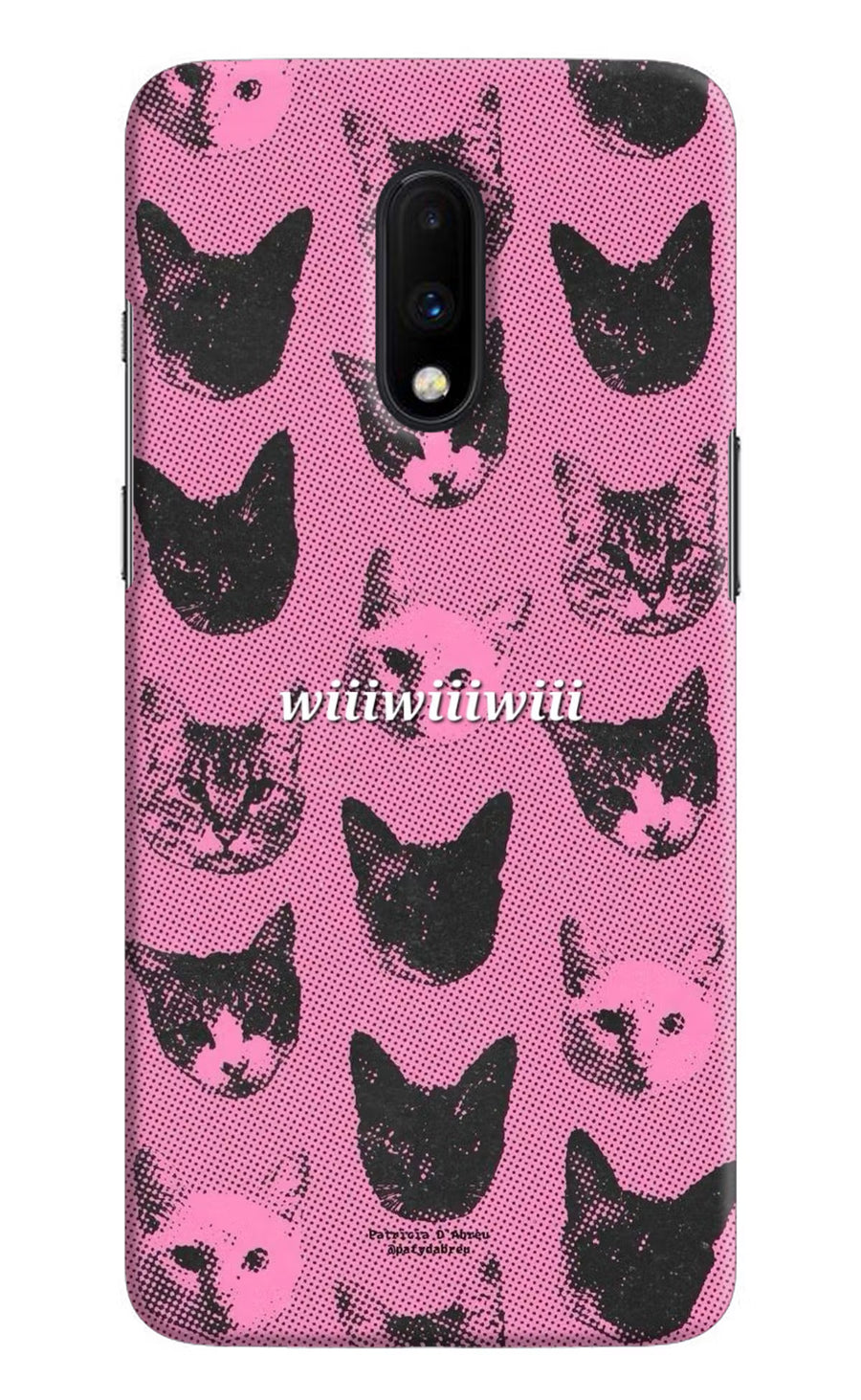 Pink Cats Oneplus 7 Back Cover, Hard case