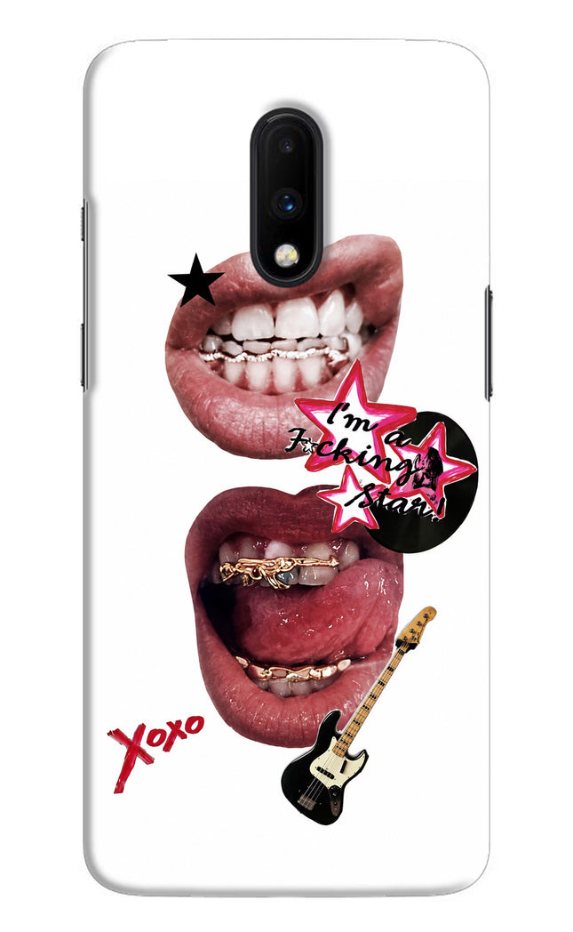Rockstar Oneplus 7 Hard Case Back Cover by Casekaro