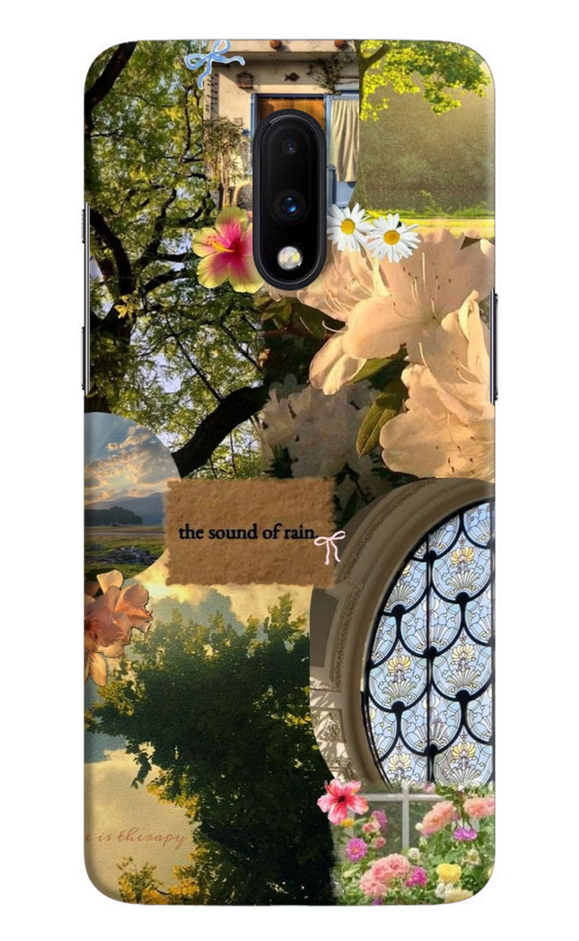 Rain Oneplus 7 Hard Case Back Cover by Casekaro
