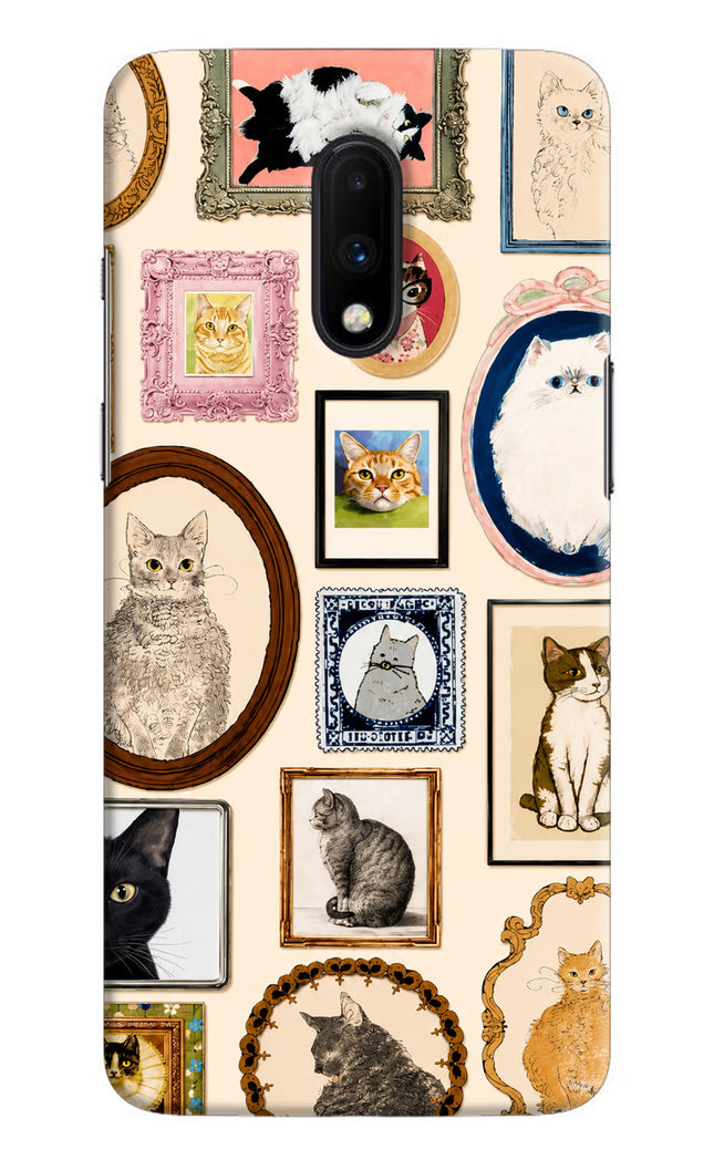Mirror Cats Oneplus 7 Hard Case Back Cover by Casekaro