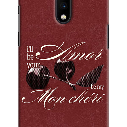 Velvet Cherry Oneplus 7 Hard Case Back Cover by Casekaro