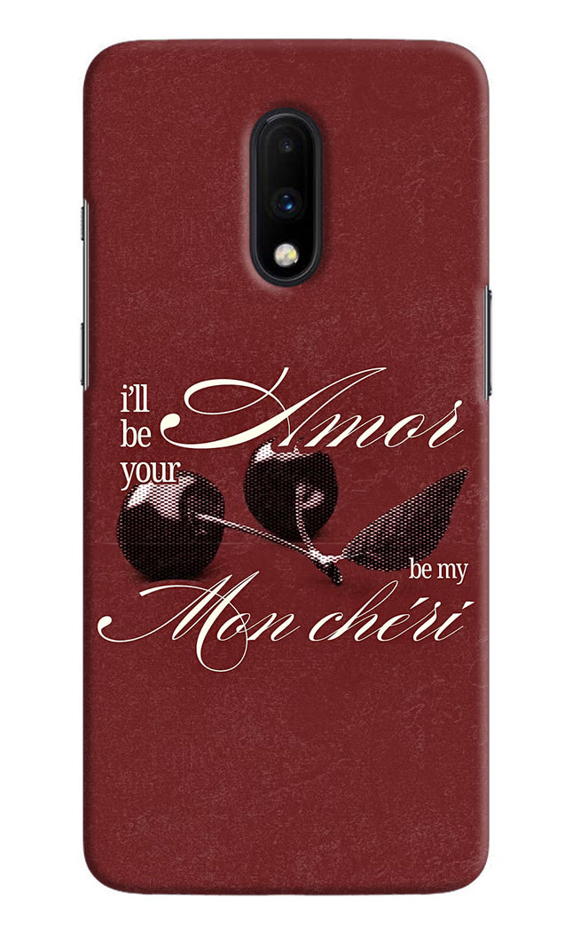 Velvet Cherry Oneplus 7 Hard Case Back Cover by Casekaro