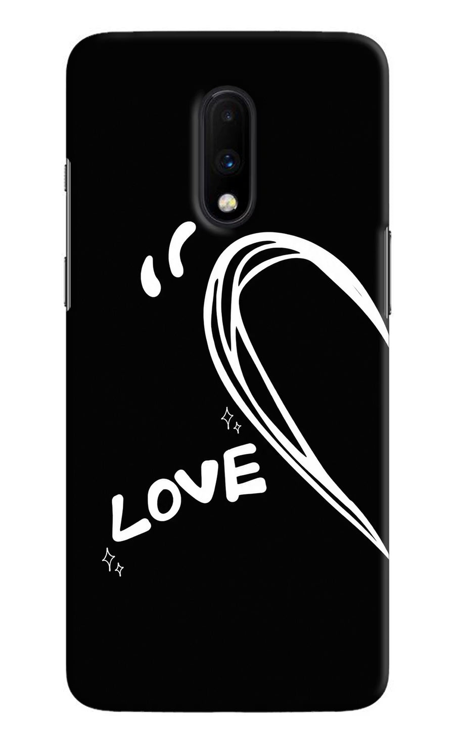 Love Line Oneplus 7 Back Cover, Hard case