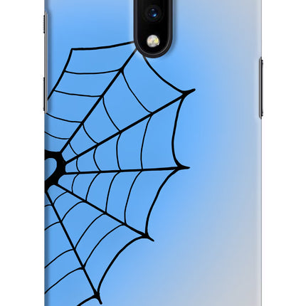 Blue Web Oneplus 7 Hard Case Back Cover by Casekaro