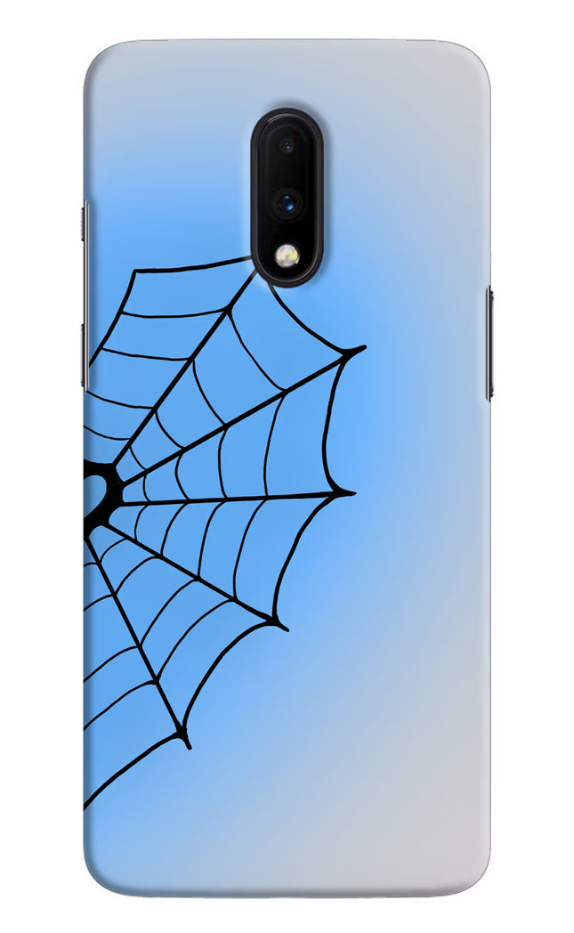 Blue Web Oneplus 7 Hard Case Back Cover by Casekaro