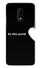 This World Oneplus 7 Hard Case Back Cover by Casekaro