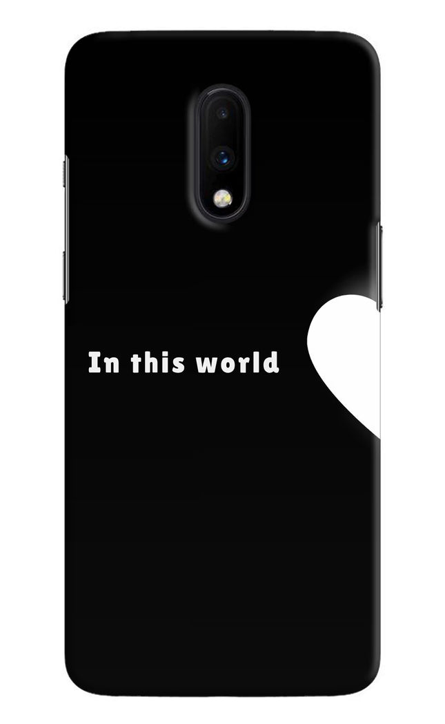 This World Oneplus 7 Hard Case Back Cover by Casekaro