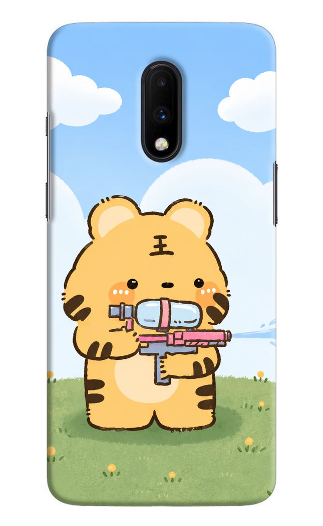 Tiger Treat Oneplus 7 Hard Case Back Cover by Casekaro