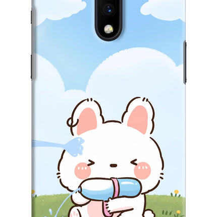 Bunny Treat Oneplus 7 Hard Case Back Cover by Casekaro
