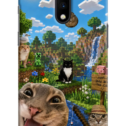 Minecraft Cat Chaos Oneplus 7 Hard Case Back Cover by Casekaro