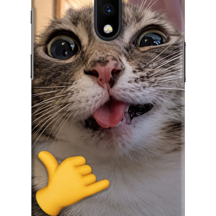 Silly Cat Call Oneplus 7 Hard Case Back Cover by Casekaro