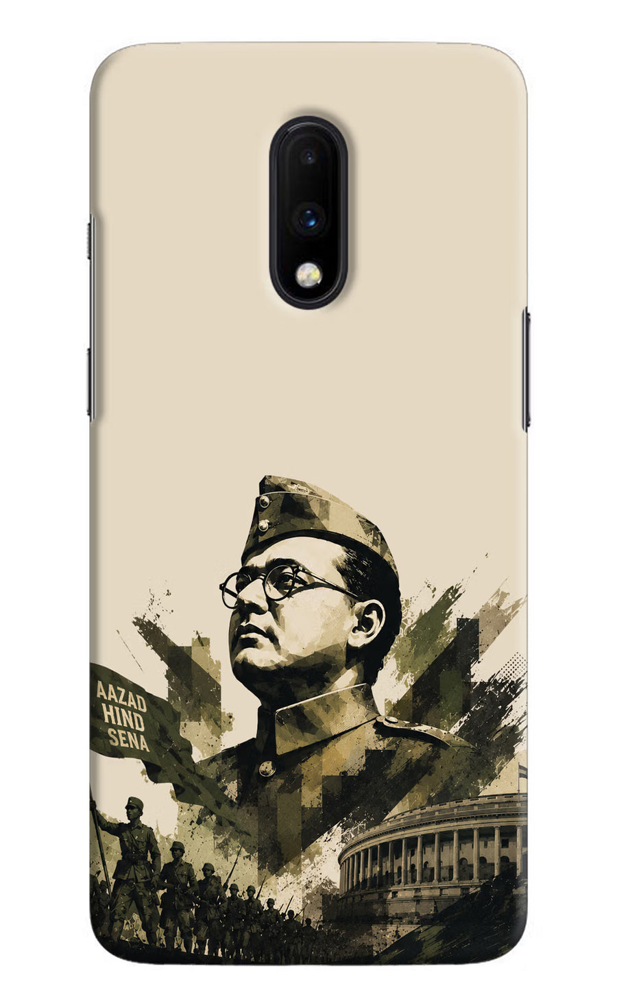 Netaji Rising Oneplus 7 Back Cover, Hard case