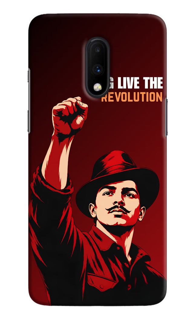 Bhagat Singh Revolution Oneplus 7 Back Cover