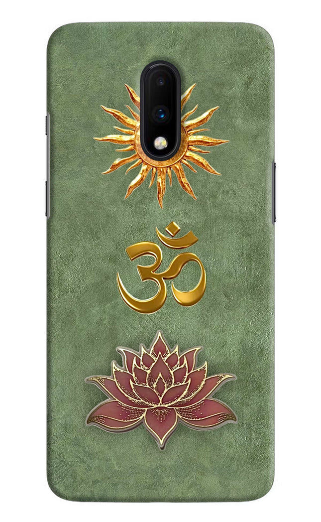 Om & Lotus Oneplus 7 Back Cover