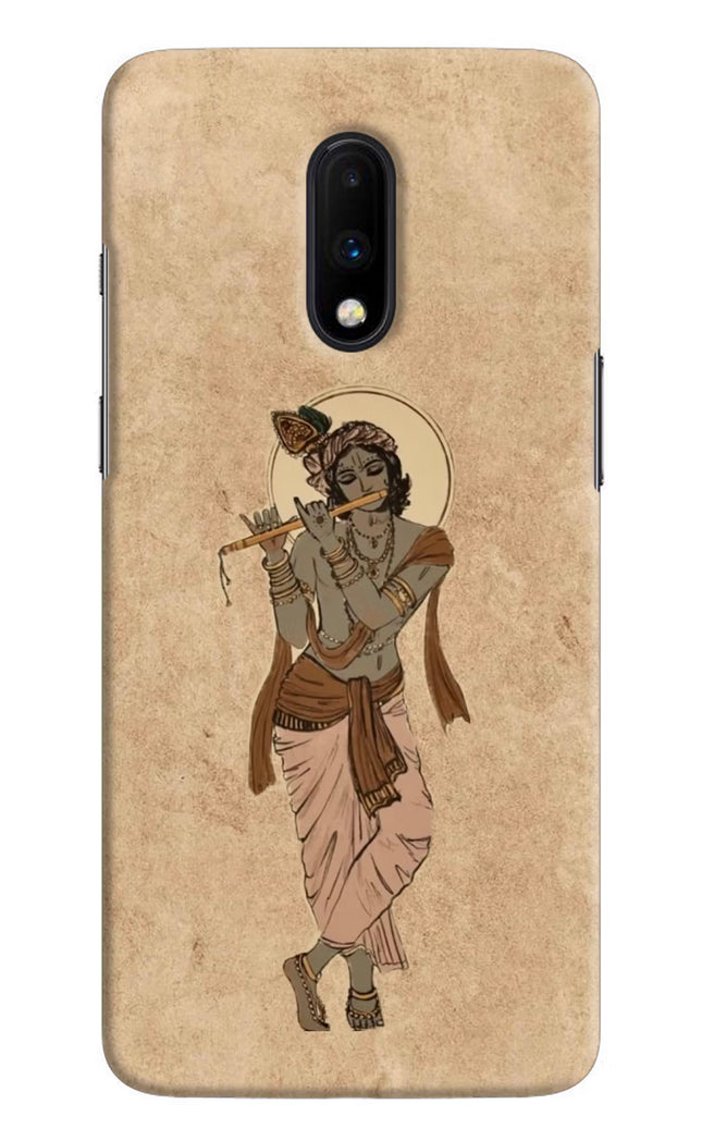 Krishna Oneplus 7 Hard Case Back Cover by Casekaro