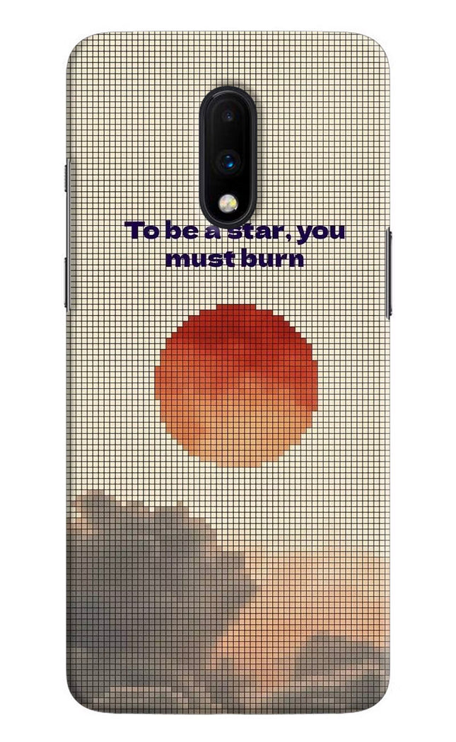 Pixel Sun Oneplus 7 Hard Case Back Cover by Casekaro