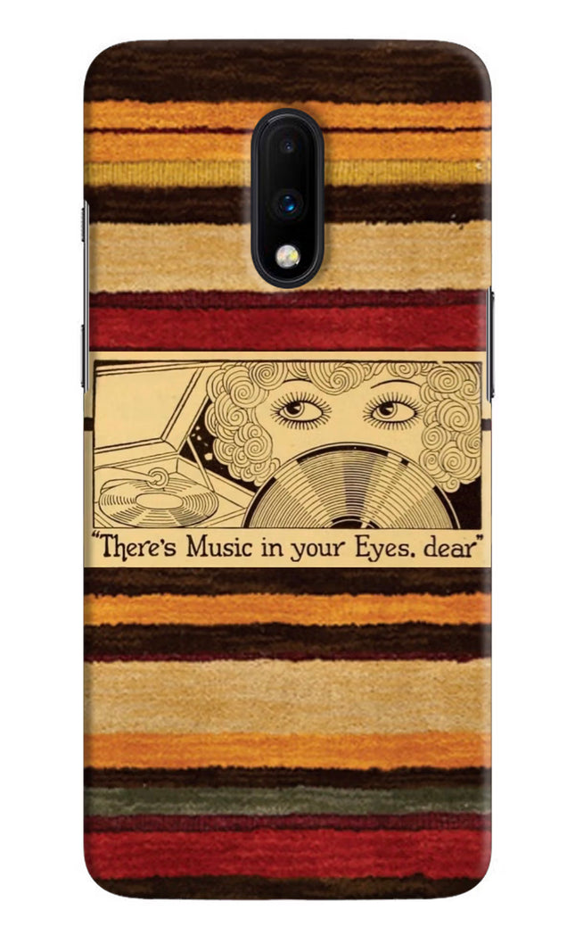 Vinyl Stripes Oneplus 7 Hard Case Back Cover by Casekaro