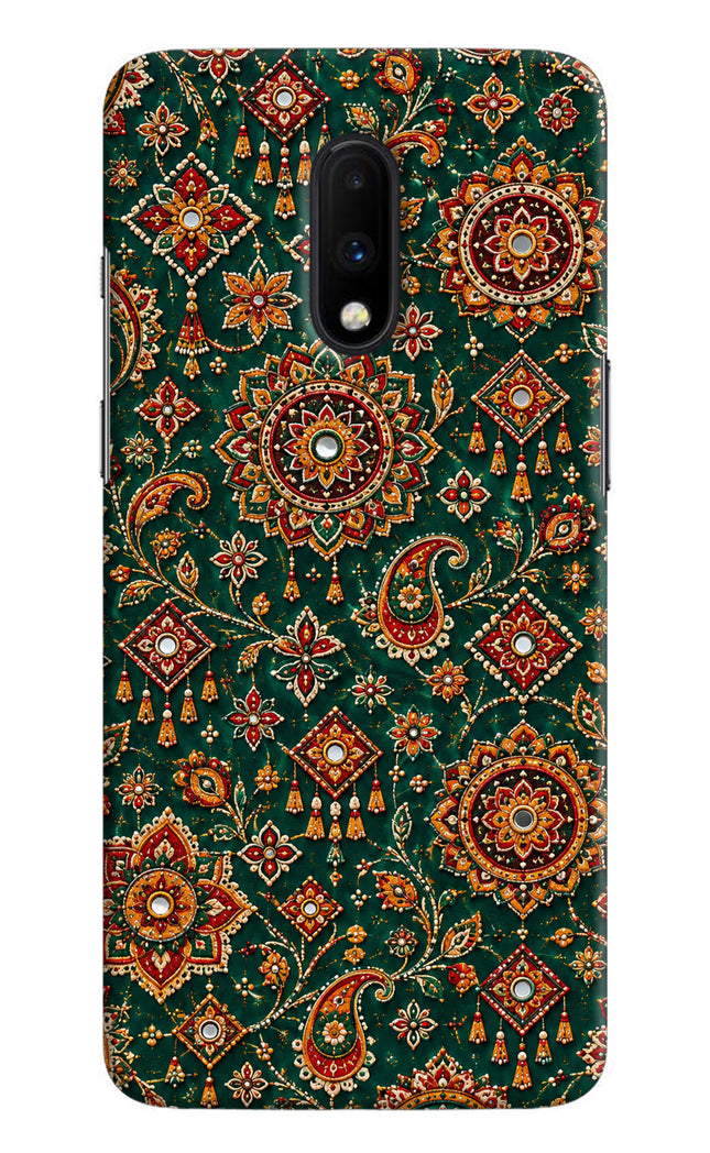 Green Pataka Oneplus 7 Hard Case Back Cover by Casekaro