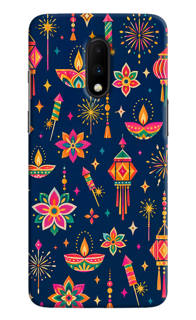Festive Pop Oneplus 7 Hard Case Back Cover by Casekaro
