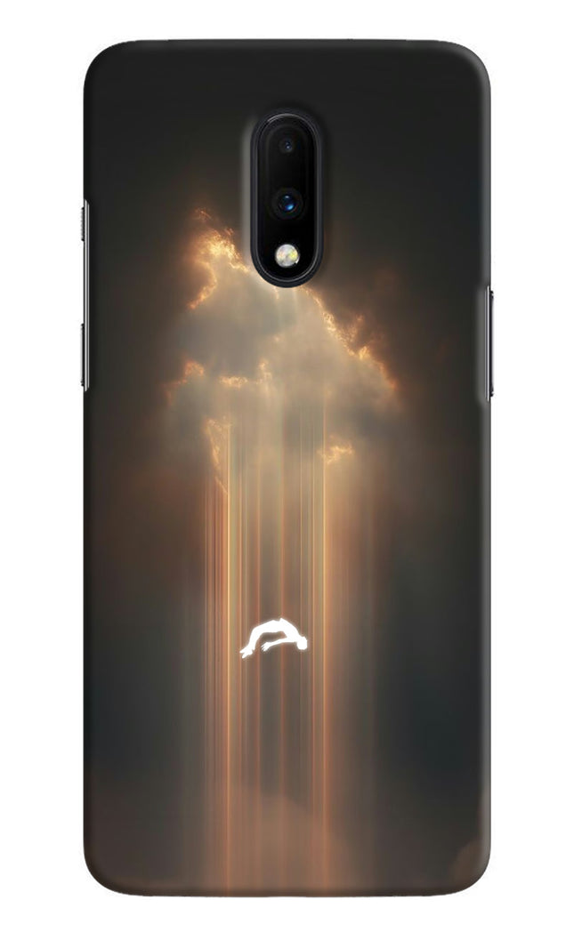 Heavenly Beam Oneplus 7 Hard Case Back Cover by Casekaro