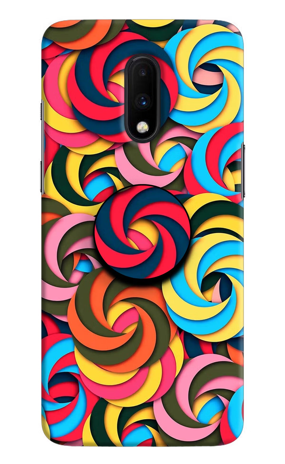 Spiral Pattern Oneplus 7 Pop Case by Casekaro