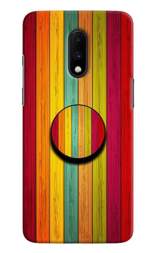 Multicolor Wooden Oneplus 7 Pop Case by Casekaro