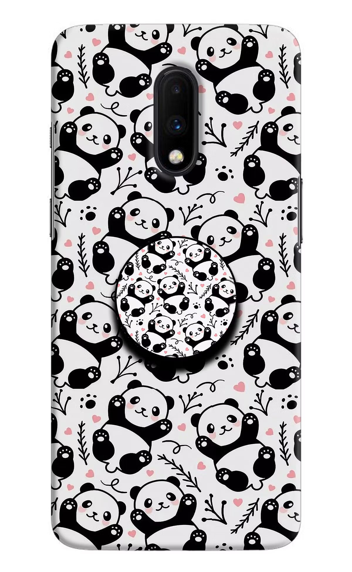 Cute Panda Oneplus 7 Pop Case by Casekaro