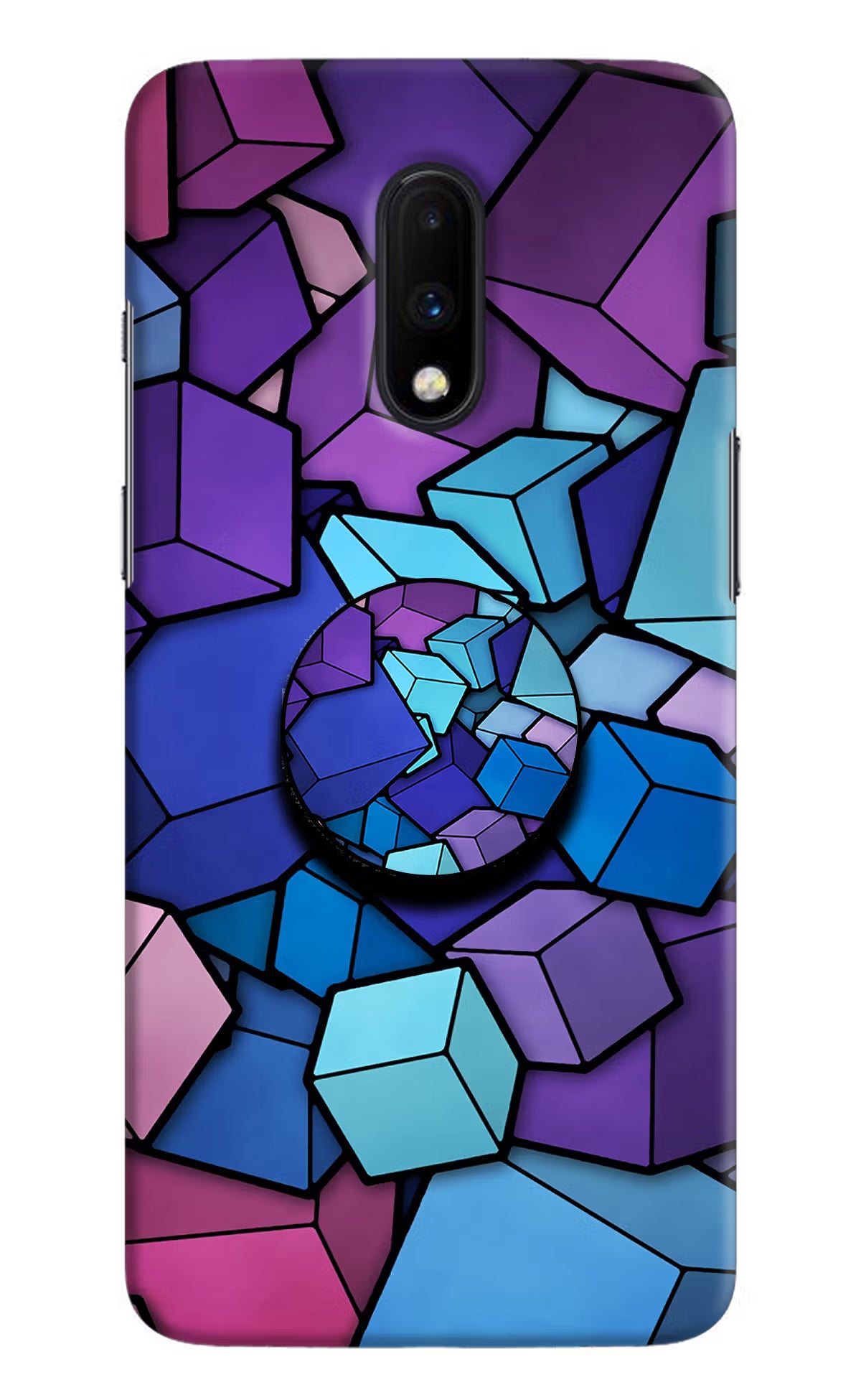 Cubic Abstract Oneplus 7 Pop Case by Casekaro