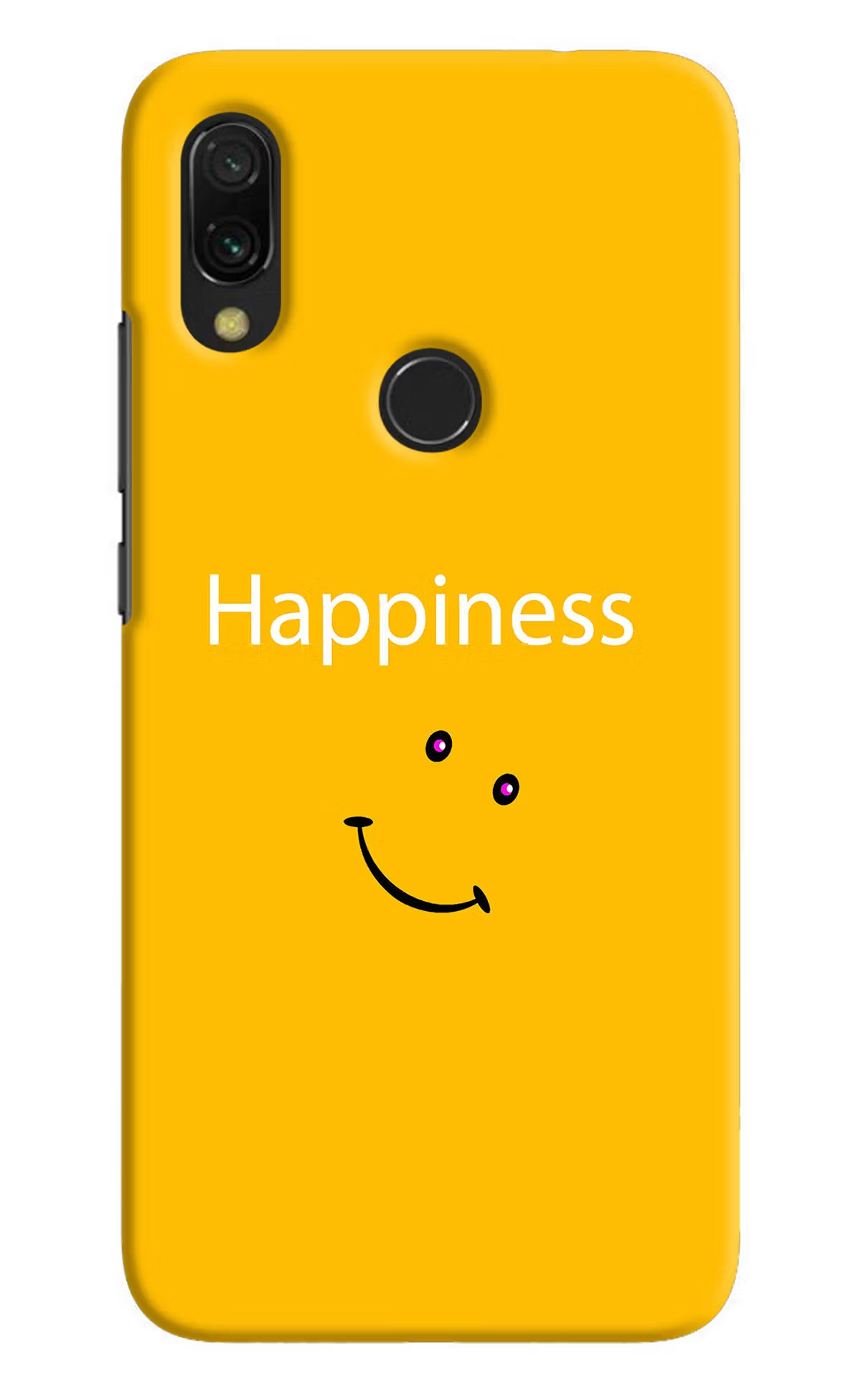 Happiness With Smiley Redmi 7 Hard Case Back Cover by Casekaro
