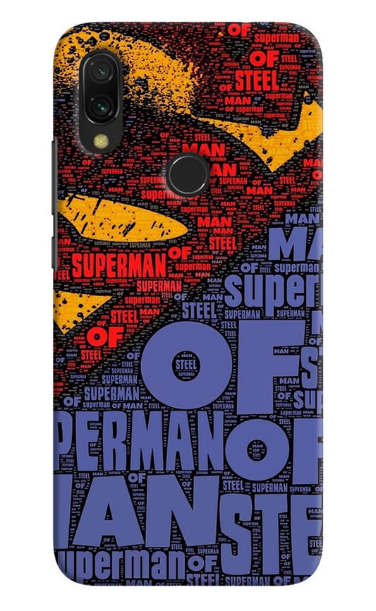 Superman Redmi 7 Hard Case Back Cover by Casekaro