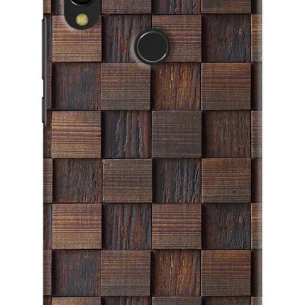 Wooden Cube Design Redmi 7 Hard Case Back Cover by Casekaro