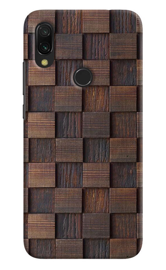 Wooden Cube Design Redmi 7 Hard Case Back Cover by Casekaro