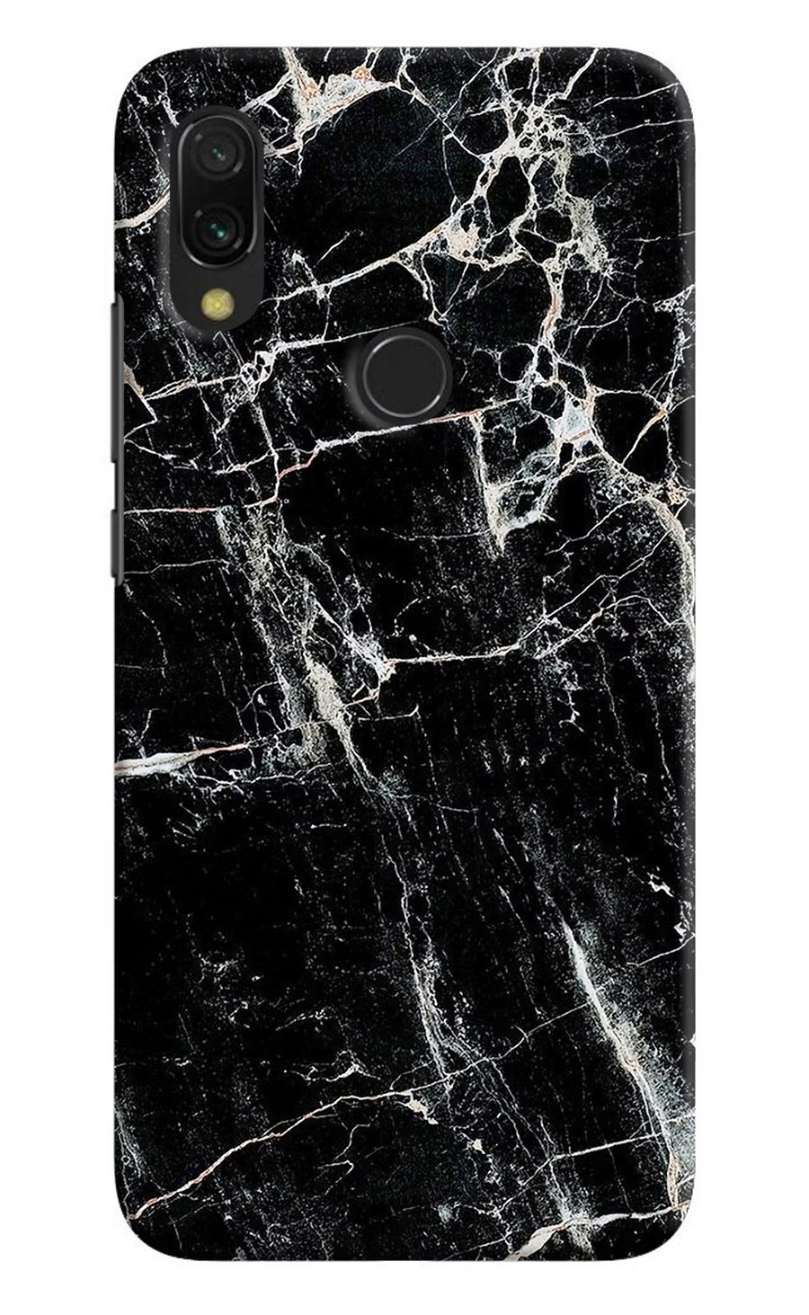 Black Marble Texture Redmi 7 Back Cover, Hard case