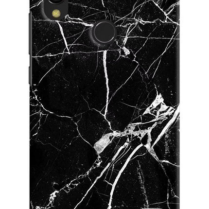 Black Marble Pattern Redmi 7 Hard Case Back Cover by Casekaro