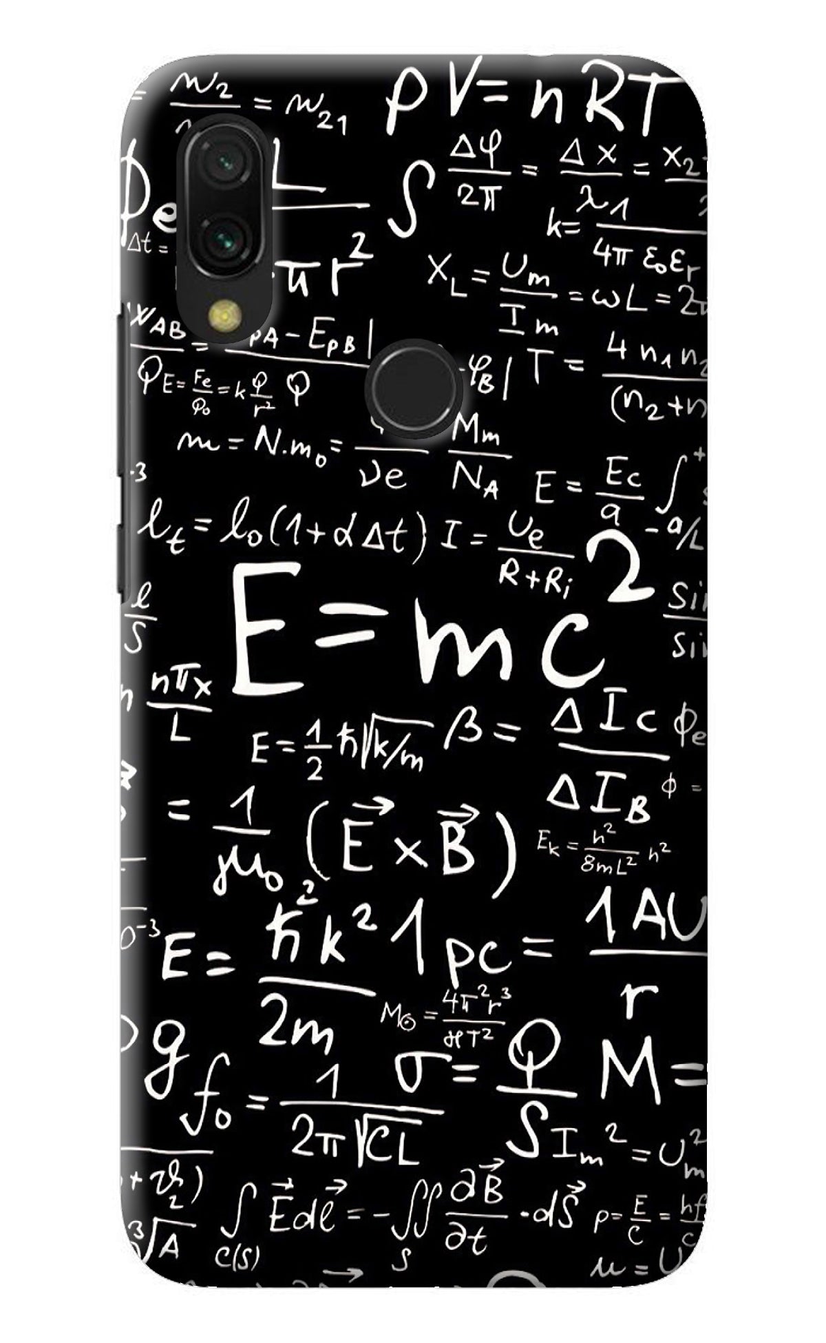 Physics Albert Einstein Formula Redmi 7 Back Cover