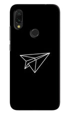 Paper Plane White Redmi 7 Hard Case Back Cover by Casekaro