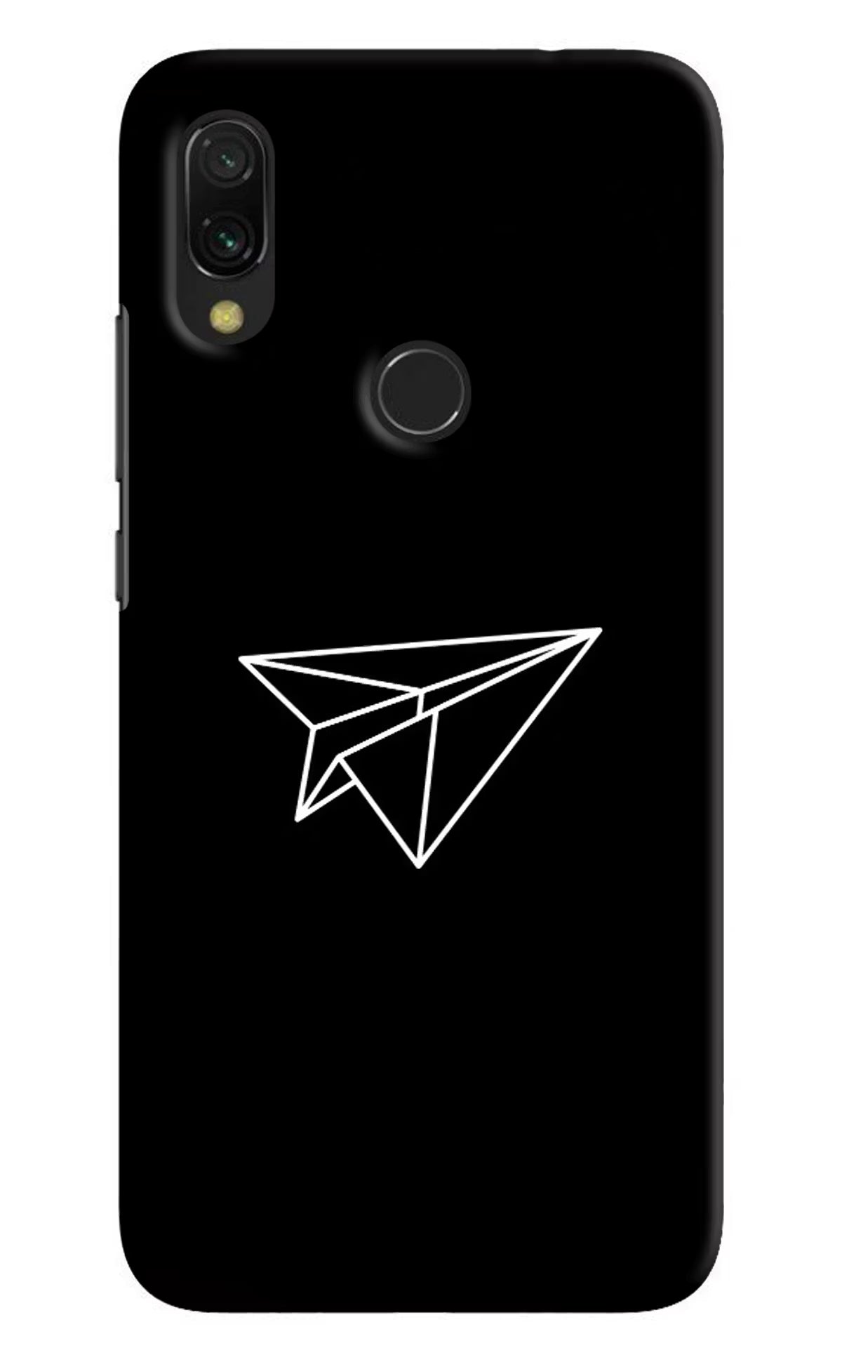 Paper Plane White Redmi 7 Hard Case Back Cover by Casekaro