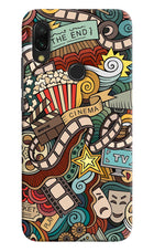 Cinema Abstract Redmi 7 Hard Case Back Cover by Casekaro