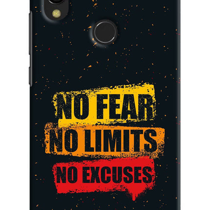 No Fear No Limits No Excuse Redmi 7 Hard Case Back Cover by Casekaro