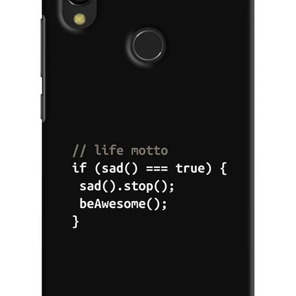 Life Motto Code Redmi 7 Hard Case Back Cover by Casekaro