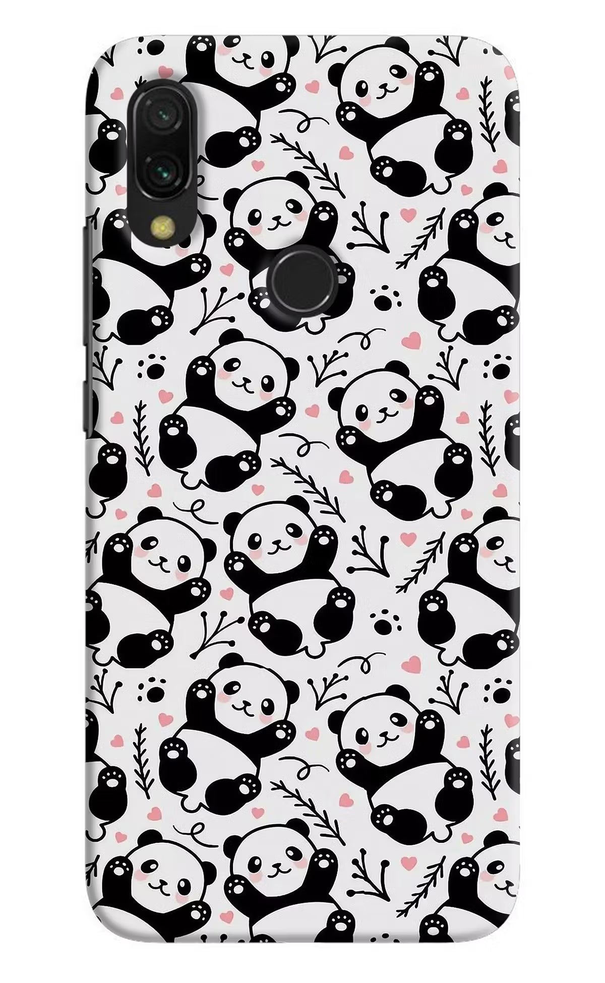 Cute Panda Redmi 7 Hard Case Back Cover by Casekaro