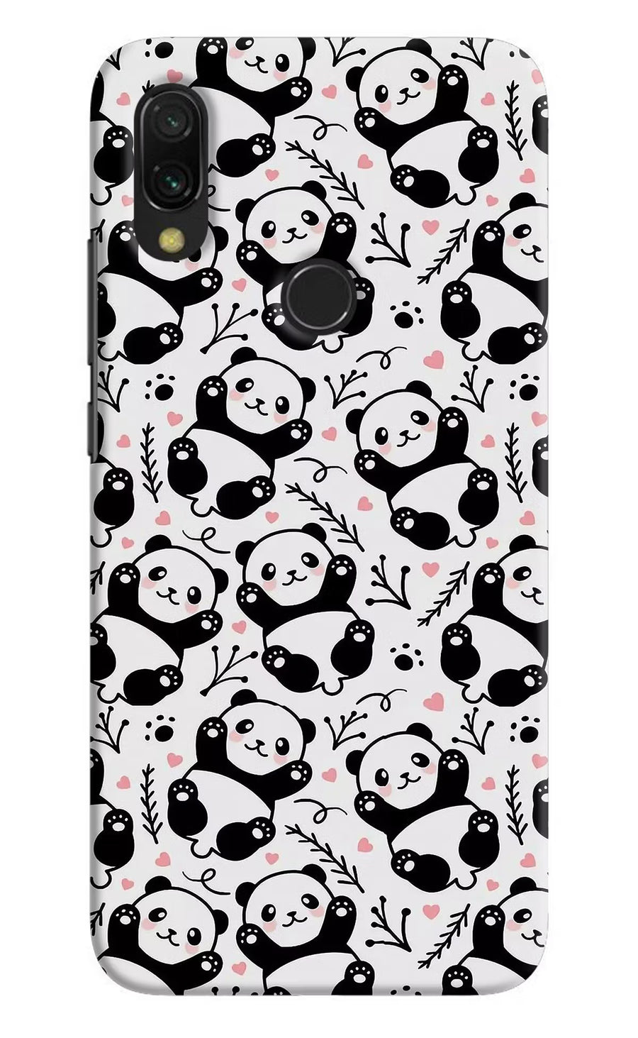 Cute Panda Redmi 7 Back Cover, Hard case