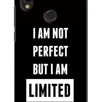 I Am Not Perfect But I Am Limited Edition Redmi 7 Hard Case Back Cover by Casekaro