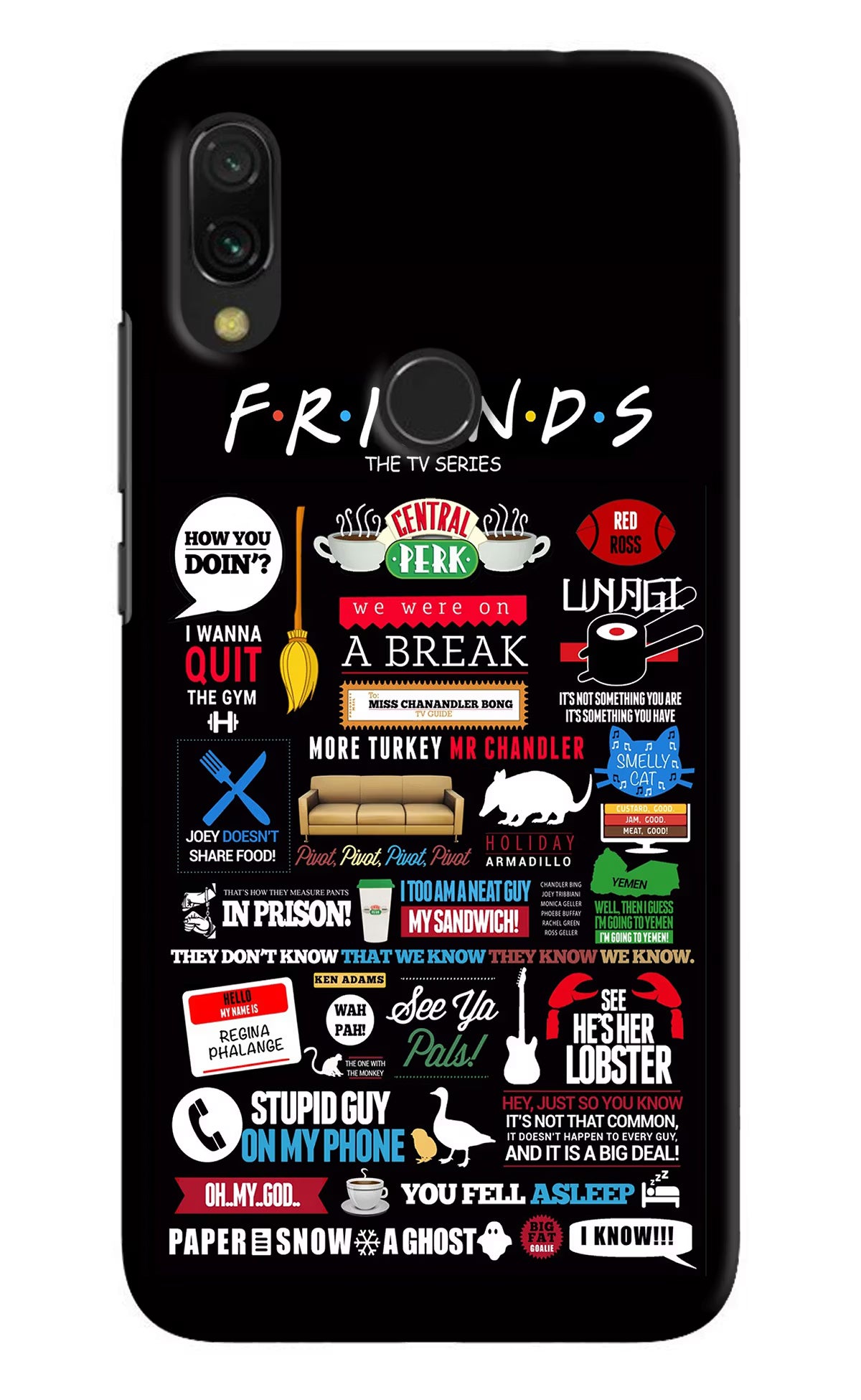 FRIENDS Redmi 7 Hard Case Back Cover by Casekaro